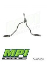 MPI Exhaust Technologies Weld-on Kit w/Mufflers & Polished Bright Chrome Tips                                     - G051-BTTBCM-W - Image 2